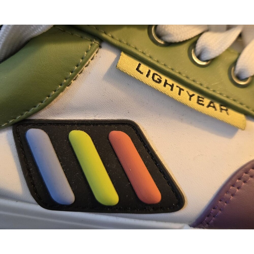 Disney Pixar Buzz Lightyear Shoes Mens Size 10 Toy Story Green Purple Sneakers - Picture 3 of 7